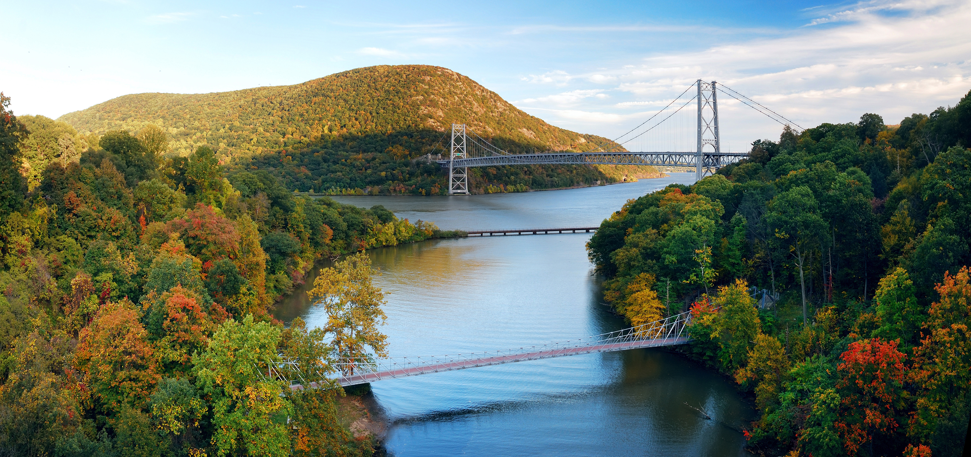 Hudson river valley panorama image