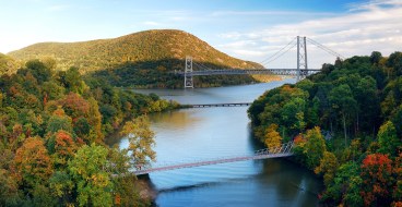 Hudson river valley panorama image