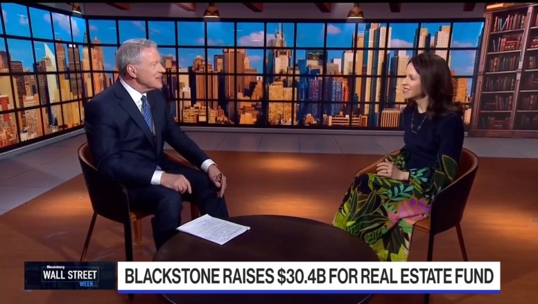 Blackstone Kathleen McCarthy_Bloomberg Interview BREP X Fund Close